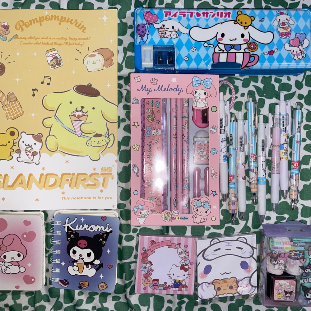 SANRIO HELLO KITTY AND FRIENDS Stationary (Notebooks, pens, notepads) bundle lot